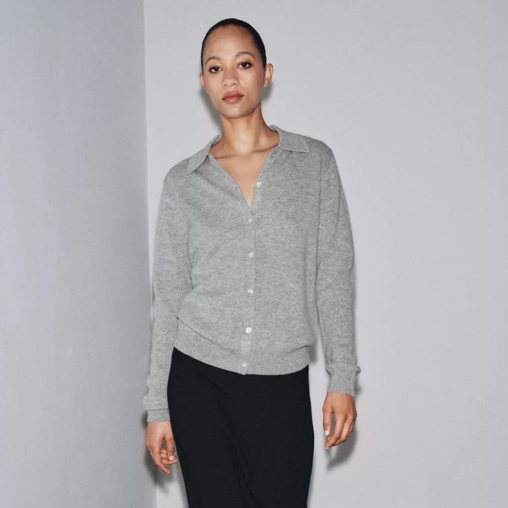 Zara wool and cashmere polo jacket